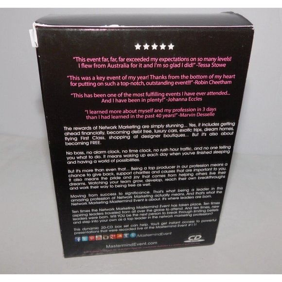 MM Network Marketing Mastermind Event 11 LIVE 2016 Direct Selling 20 DVD Set - Picture 3 of 6
